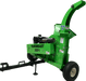 Green Yard Beast 3541 ATV wood chipper on a transparent background back view with logo showing