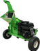 Green yardBeast 3514 Atv self feeding Woodchipper on a transparent background back engine view.