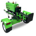 Green and black Yardbeast 32 ton Logsplitter with 'Yard Beast' branding on a white background in horizontal position.