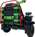 Black and green yardbeast 7037 woodchipper with '7027' branding on a transparent background